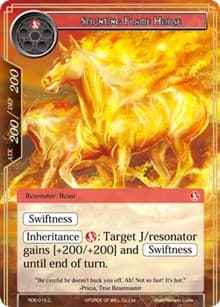 Sprinting Flame Horse