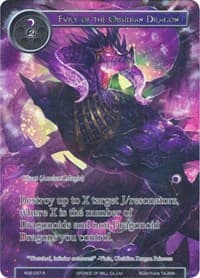 Fury of the Obsidian Dragon (Full Art)