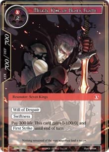 Melgis, King of Black Flame