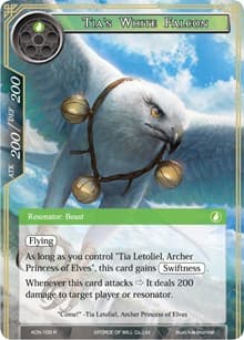 Tia's White Falcon