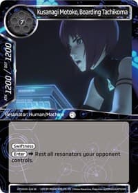 Kusanagi Motoko, Boarding Tachikoma