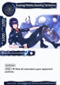 Kusanagi Motoko, Boarding Tachikoma (Secret)