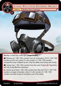 Lunar Pollution Filtering Helmet