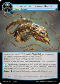 Python's Suffocating Bracers