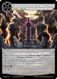 Heteroclite Excalibur, Blade of Vengeance