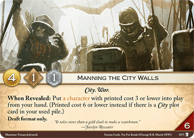Manning the City Walls