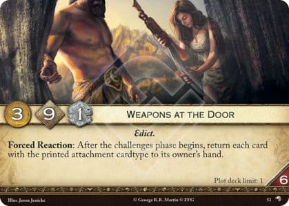 Weapons at the Door