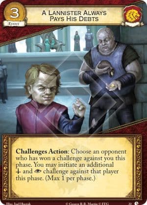 A Lannister Always Pays His Debts