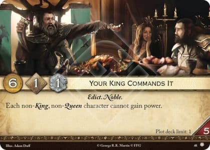 Your King Commands It
