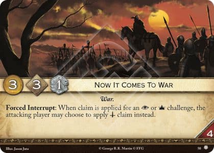 Now It Comes To War