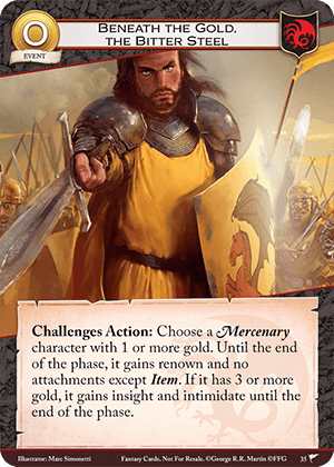 Beneath the Gold, the Bitter Steel