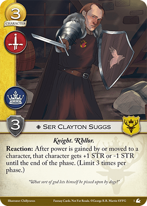 Ser Clayton Suggs