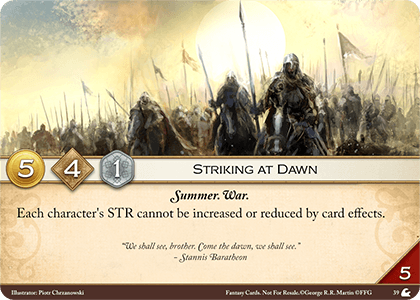 Striking at Dawn
