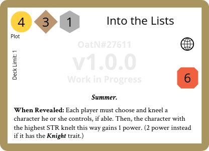 Into the Lists