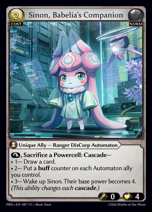 Sinon, Babelia's Companion