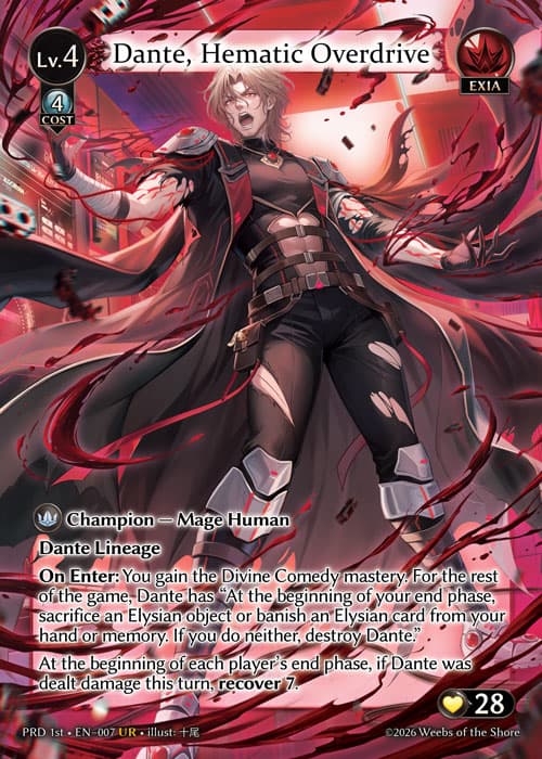 Dante, Hematic Overdrive