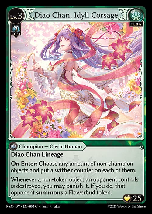 Diao Chan, Idyll Corsage