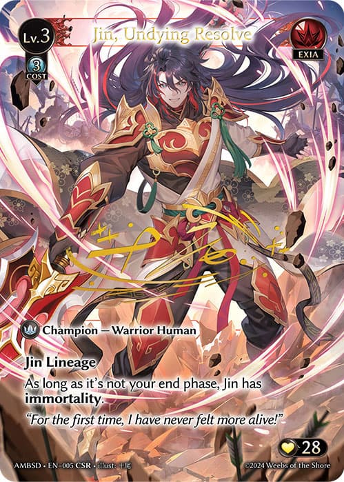 Jin, Undying Resolve