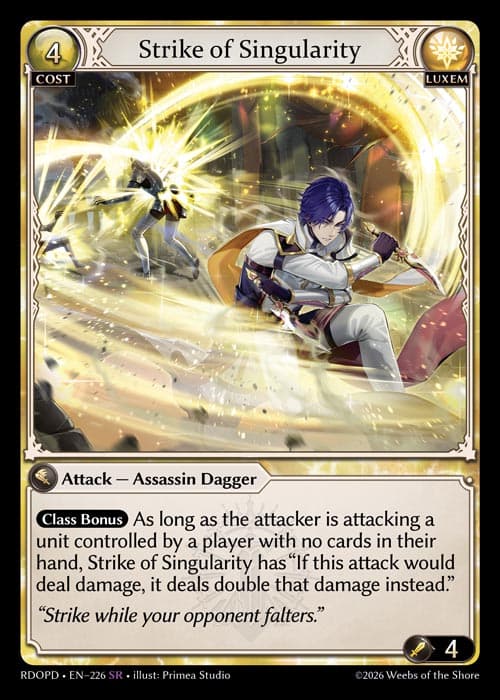 Strike of Singularity
