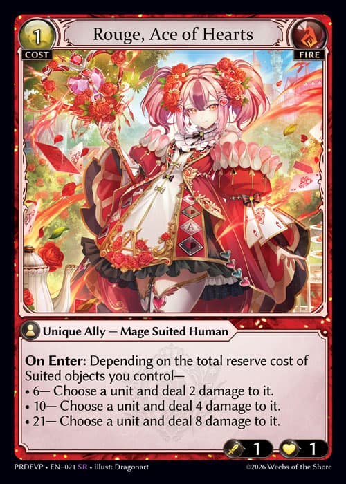 Rouge, Ace of Hearts
