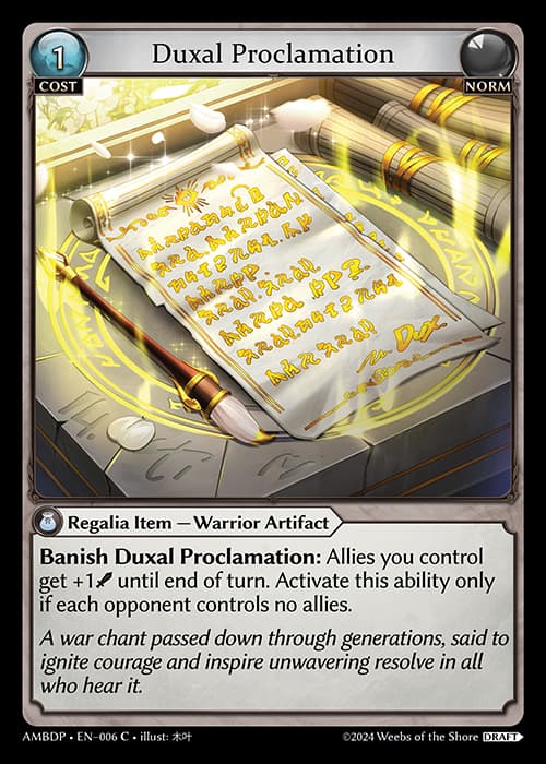 Duxal Proclamation