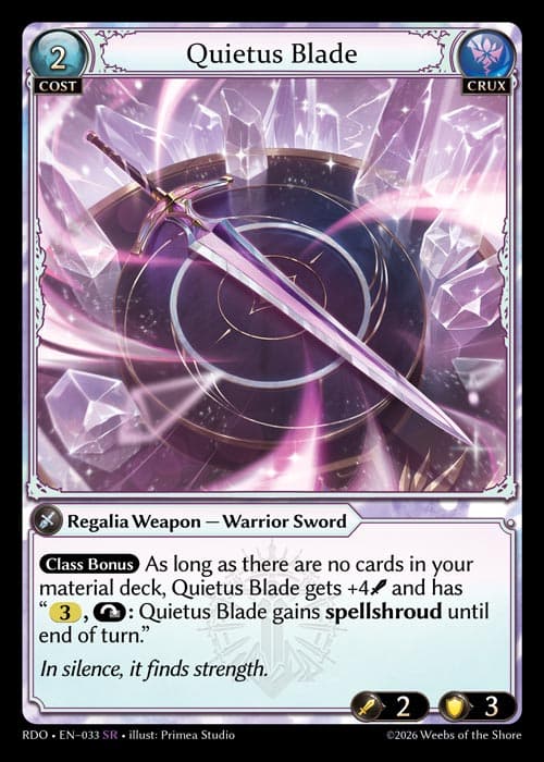Quietus Blade