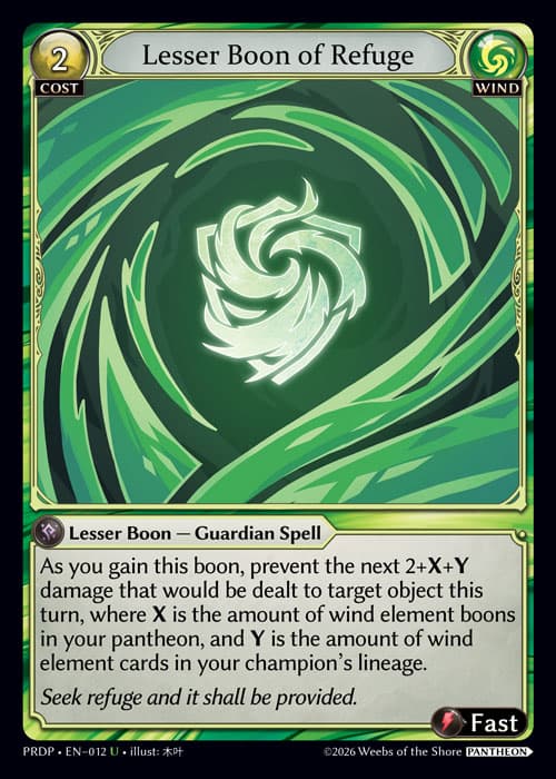 Lesser Boon of Refuge