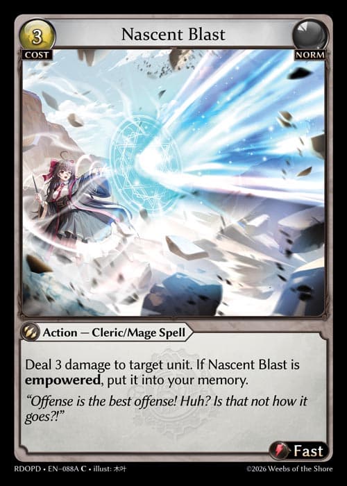 Nascent Blast