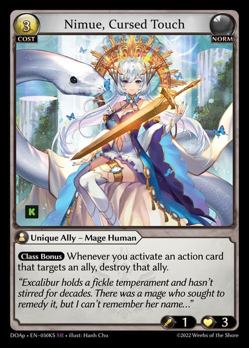 Nimue, Cursed Touch