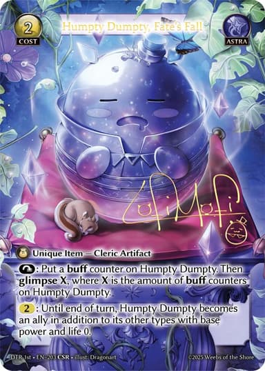 Humpty Dumpty, Fate's Fall