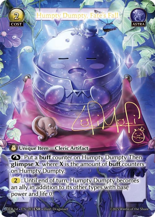 Humpty Dumpty, Fate's Fall