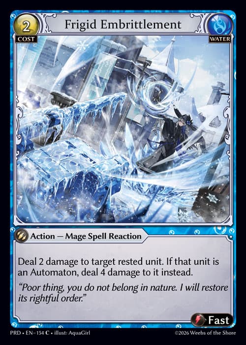 Frigid Embrittlement