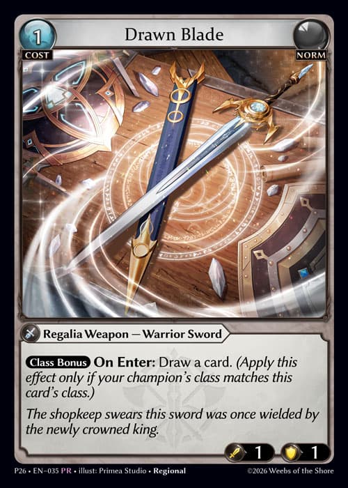 Drawn Blade