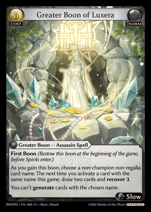 Greater Boon of Luxera