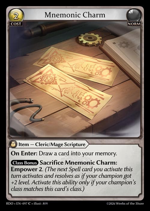 Mnemonic Charm