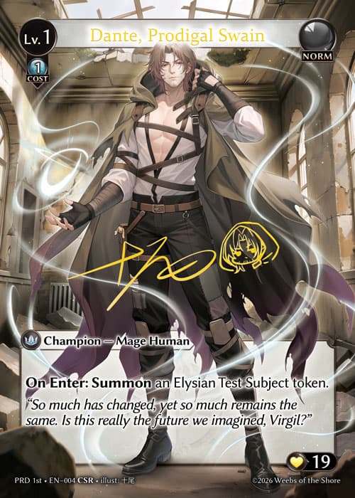 Dante, Prodigal Swain