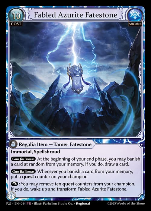 Fabled Azurite Fatestone