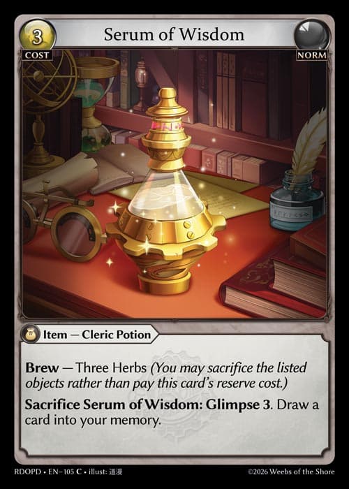 Serum of Wisdom