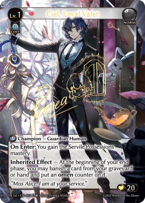 Ciel, Loyal Valet