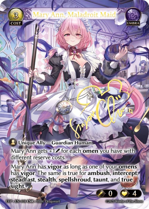 Mary Ann, Maladroit Maid