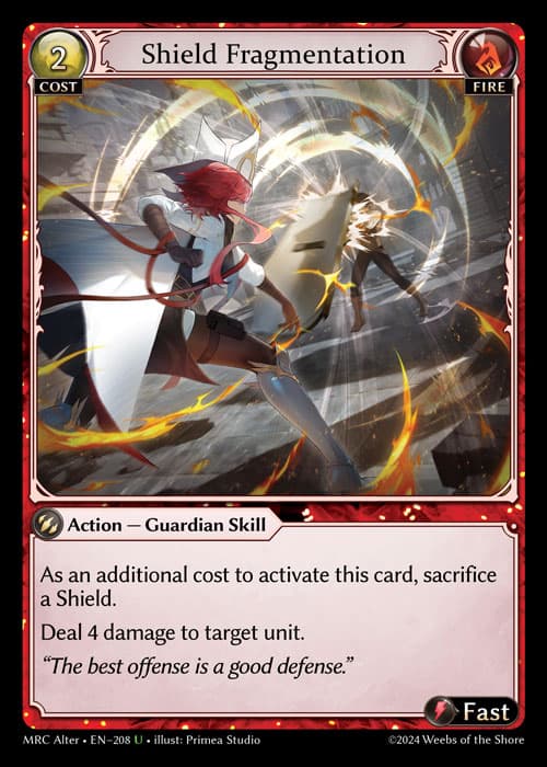 Shield Fragmentation