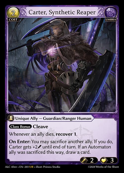 Carter, Synthetic Reaper