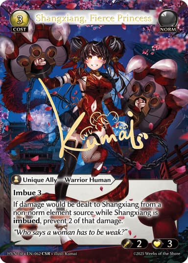 Shangxiang, Fierce Princess
