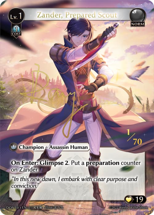 Zander, Prepared Scout