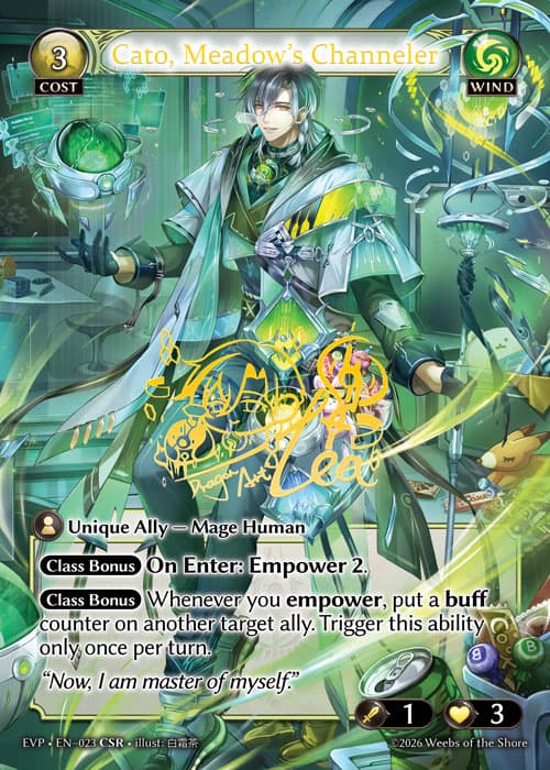 Cato, Meadow's Channeler