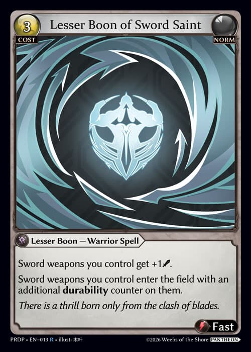 Lesser Boon of Sword Saint