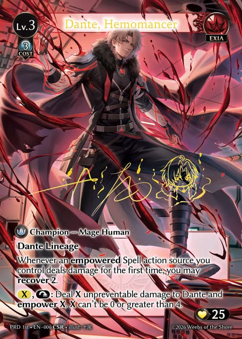Dante, Hemomancer