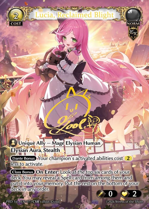 Lucia, Reclaimed Blight