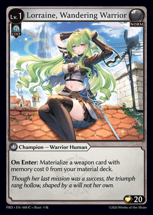Lorraine, Wandering Warrior