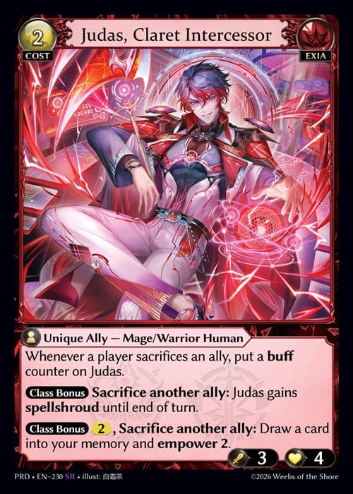 Judas, Claret Intercessor